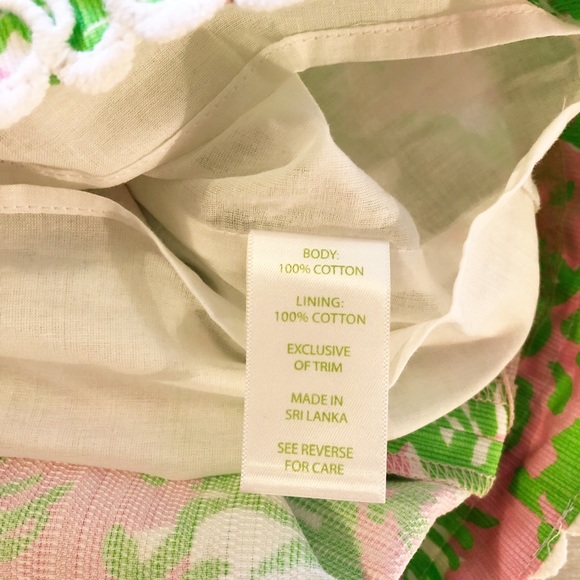Lilly Pulitzer green sunny side lion skirt size 0 - Picture 6 of 7